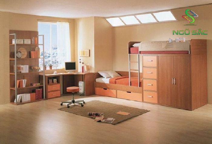Phòng ngủ sử dụng nội thất đa chức năng