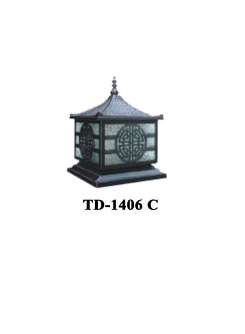 Đèn Gắn Cổng Họa Tiết Chữ Lộc Bằng Nhôm Đúc 1406C